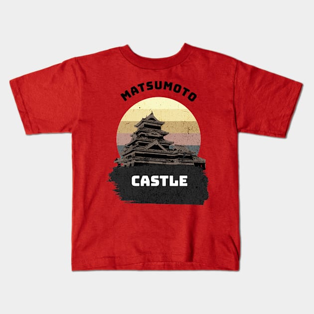 Matsumoto Castle Kids T-Shirt by ZaponistanASSR